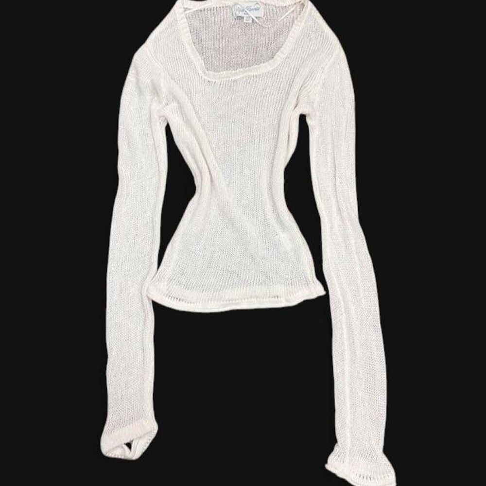Knit Roll Sleeve/Hem Long Sleeve Size XS by Pacsun